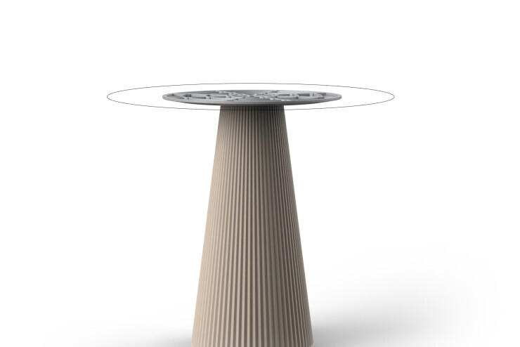 Gatsby tafel - Hoog/ronde voet: Ø35x73,5 cm (+3 formaten tafelbladen) Gatsby tafel - Hoog/ronde voet: Ø35x73,5 cm (+3 formaten tafelbladen)