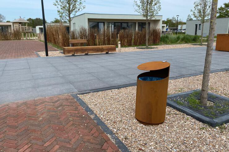 Tubo afvalbak met houder voor afvalzak Tubo afvalbak met houder voor afvalzak