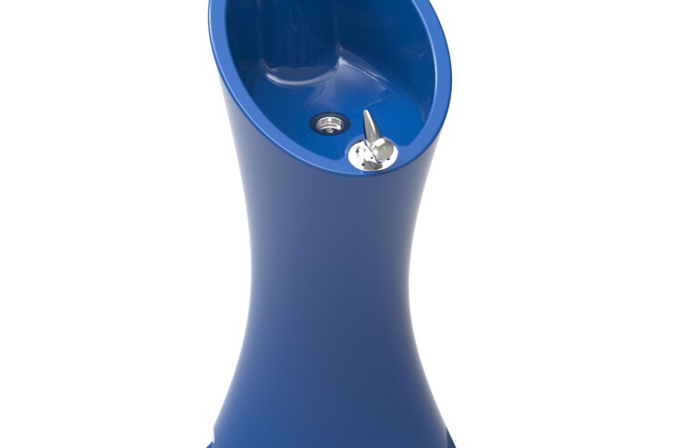 Alvium drinkfontein met 2 RVS kraantjes - blauw Alvium drinkfontein met 2 RVS kraantjes - blauw