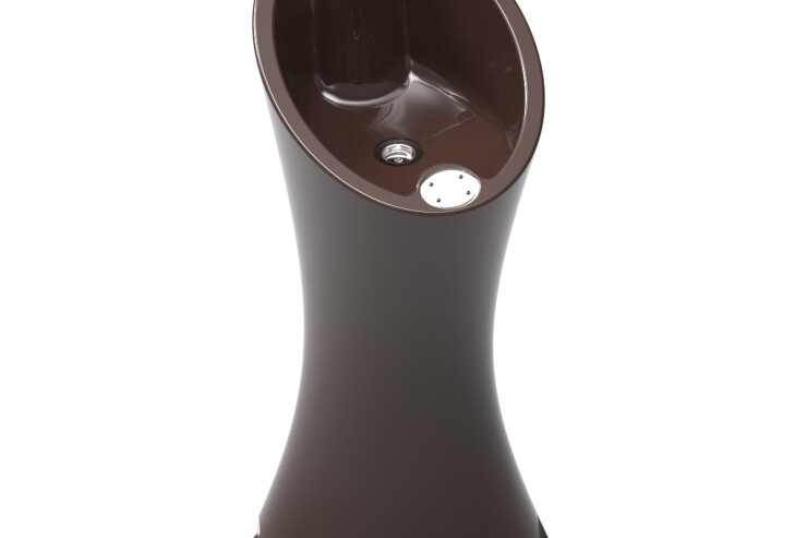 Drinkfontein in cortenstalen kleur Drinkfontein in cortenstalen kleur