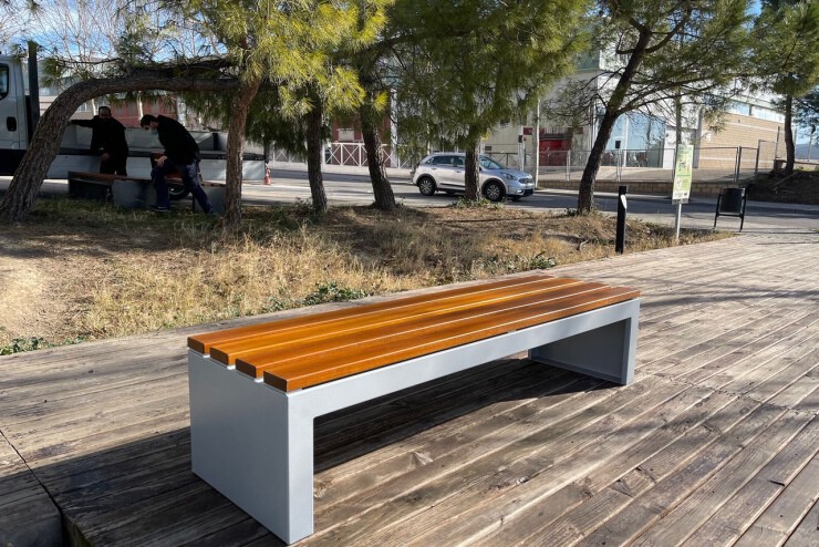 Zeus Plus Bank zonder rugleuning - voor in parken Zeus Plus Bank zonder rugleuning - voor in parken