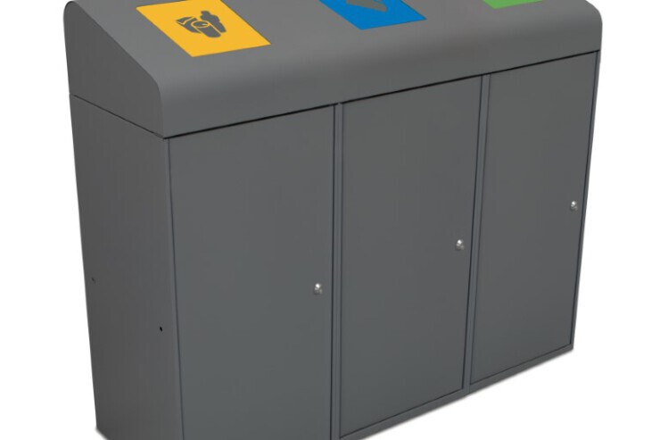 Recycle afvalstation Berlin voor 3 afvalstromen Recycle afvalstation Berlin voor 3 afvalstromen