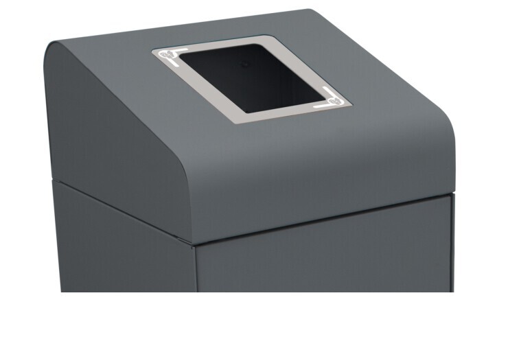 Recycle afvalbak Berlin - keuze uit 4 inwerpopeningen Recycle afvalbak Berlin - keuze uit 4 inwerpopeningen