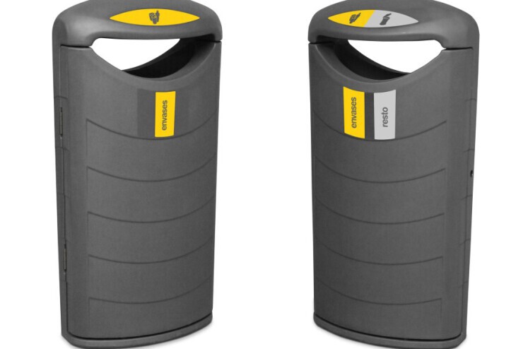 Boston Recycle Afvalbak - 80 Liter of 2 x 40 Liter Boston Recycle Afvalbak - 80 Liter of 2 x 40 Liter