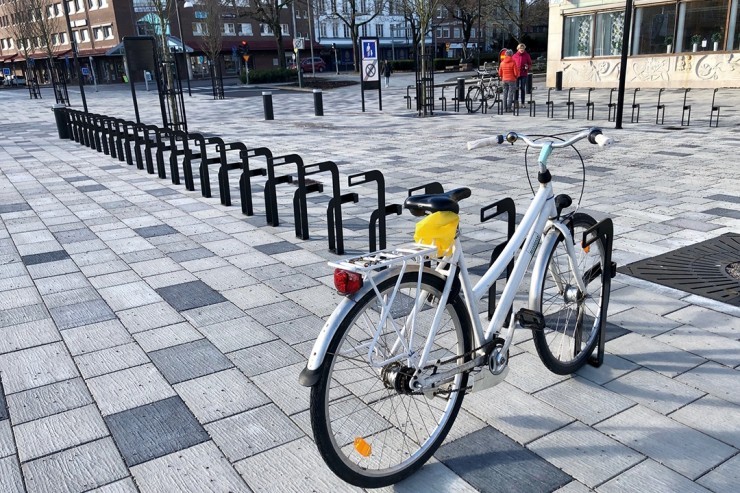 Ekeberg Fietsenrek geschikt voor de openbare pleinen en parken