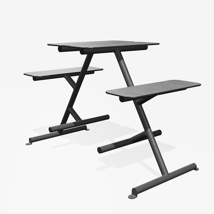 Four and More - hoge zitcombinatie in grafietgrijs Four and More - hoge zitcombinatie in grafietgrijs