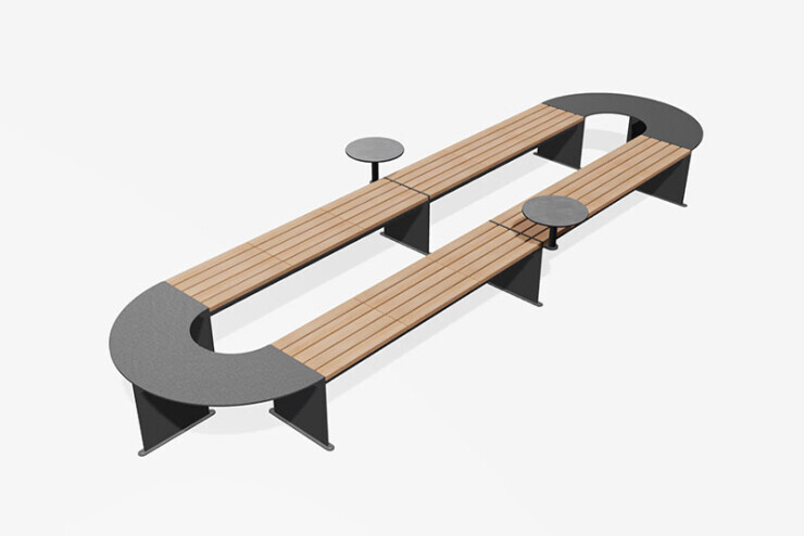 Go modulaire zitelementen maken samen een eilandopstelling Go modulaire zitelementen maken samen een eilandopstelling