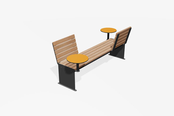 Go modulaire wachtbank - voor in de ontvangsthal of als werkplek Go modulaire wachtbank - voor in de ontvangsthal of als werkplek