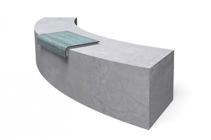 Il Posto stoel als zitvlak zonder rugleuning - blauw Il Posto stoel als zitvlak zonder rugleuning - blauw