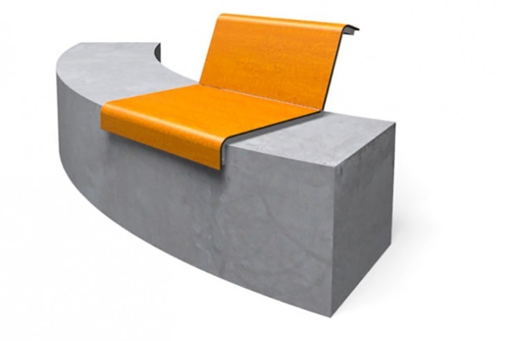 Il Posto stoel gemonteerd met rugleuning Il Posto stoel gemonteerd met rugleuning