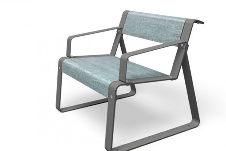 La superfine stoel gemaakt van HPL en gegalvaniseerd staal La superfine stoel gemaakt van HPL en gegalvaniseerd staal