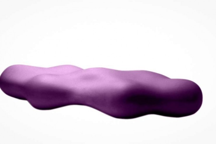 Lava bank in de vorm van een wolk - paars Lava bank in de vorm van een wolk - paars