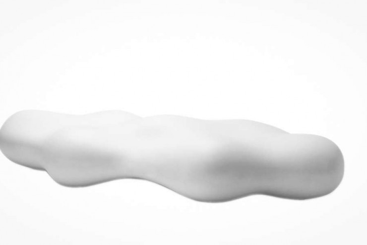 Lava bank in de vorm van een wolk - wit Lava bank in de vorm van een wolk - wit