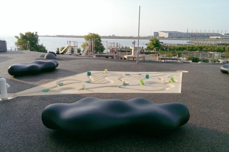 Lava bank in de vorm van een wolk - zwart Lava bank in de vorm van een wolk - zwart