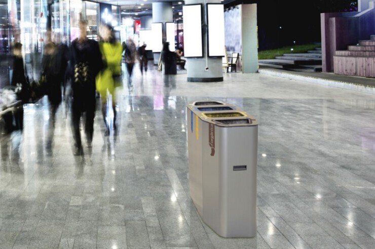 Recycle afvalbak Munchen voor de openbare binnen- en buitenruimte