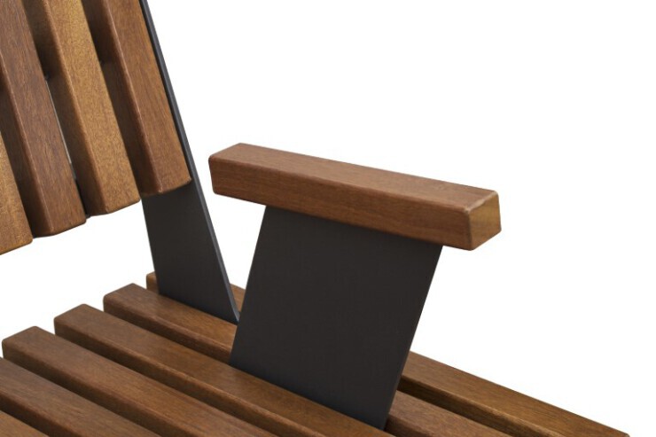 Malaga bank met armleuning variant 2 Malaga bank met armleuning variant 2