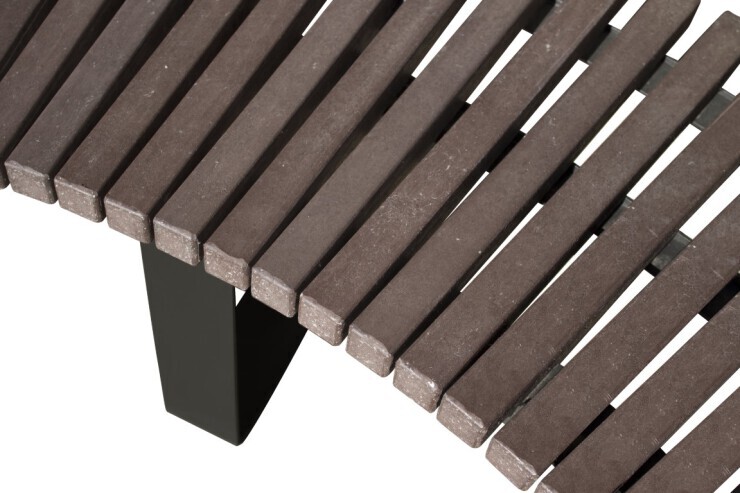 Malaga bank vervaardigd uit duurzaam gerecycled plastic Malaga bank vervaardigd uit duurzaam gerecycled plastic