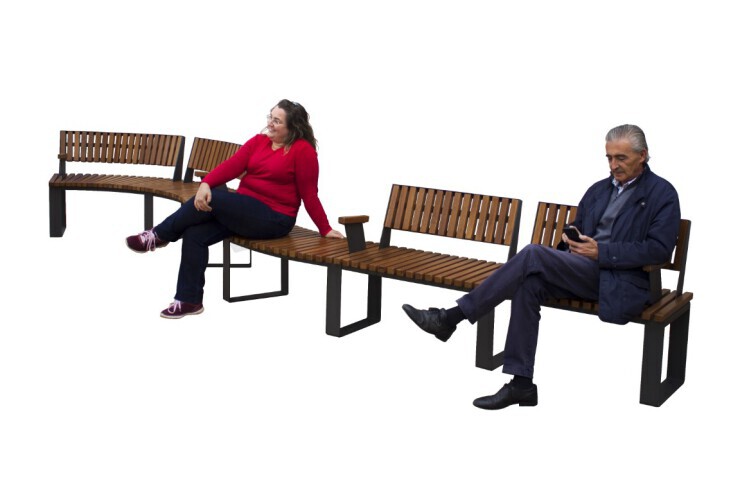 Met de Malaga bank kunnen talloze zitcombinaties worden gecreëerd Met de Malaga bank kunnen talloze zitcombinaties worden gecreëerd