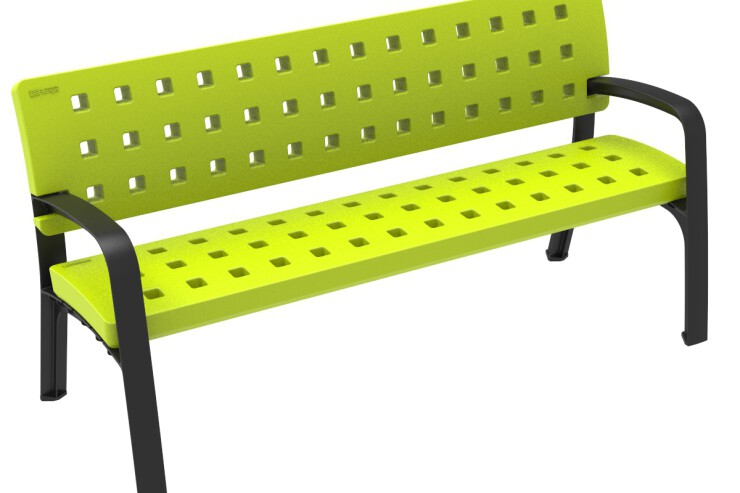 Bank Modo - eye catcher in lime groen Bank Modo - eye catcher in lime groen