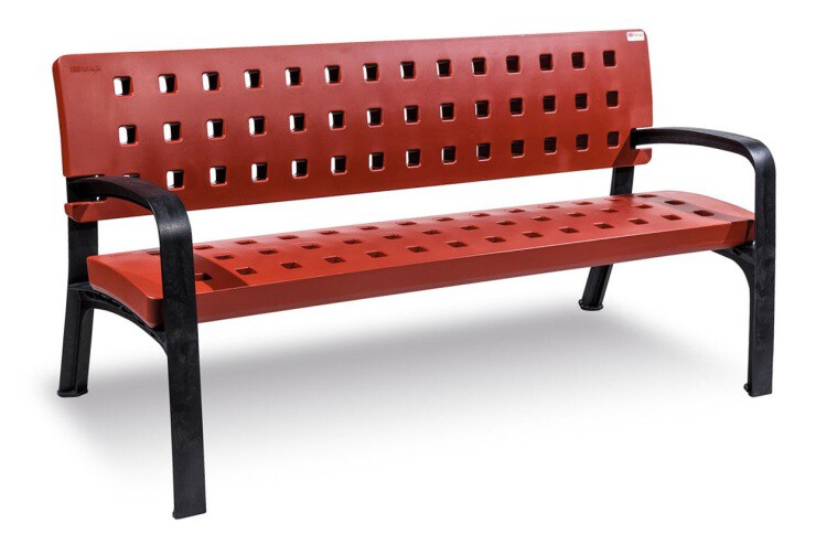 Bank Modo met comfortabele zit - kleur mahonie Bank Modo met comfortabele zit - kleur mahonie