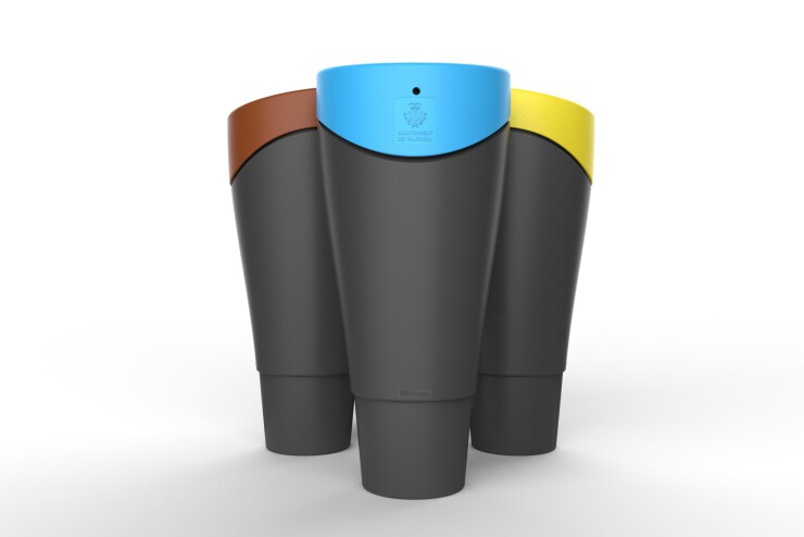 Afvalbak Alvium Beach - afval scheiden op strand Afvalbak Alvium Beach - afval scheiden op strand