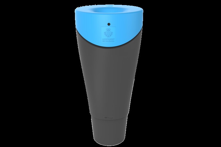 Afvalbak Alvium Beach voor op het strand Afvalbak Alvium Beach voor op het strand