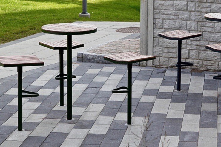 Parco barkruk - draaibare barkruk van hout en staal