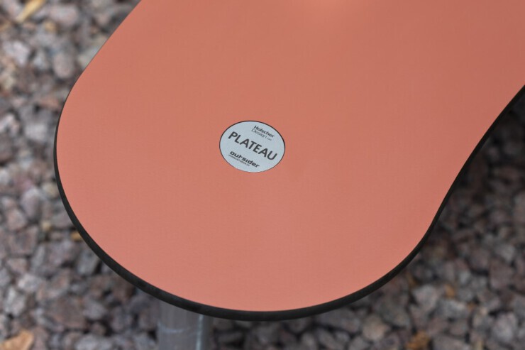 Plateau-I RVS afsluitbare schijf voor lamp of parasol Plateau-I RVS afsluitbare schijf voor lamp of parasol