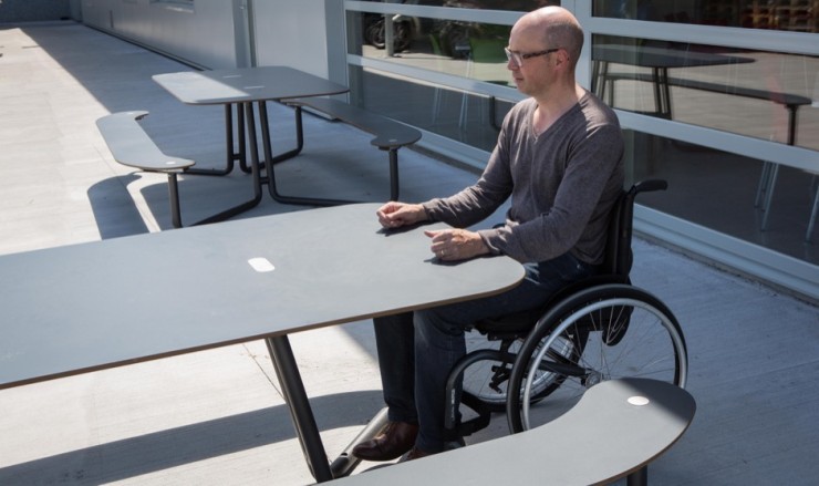 Plateau-I picknicktafel - Rolstoelvriendelijke picknicktafel Plateau-I picknicktafel - Rolstoelvriendelijke picknicktafel