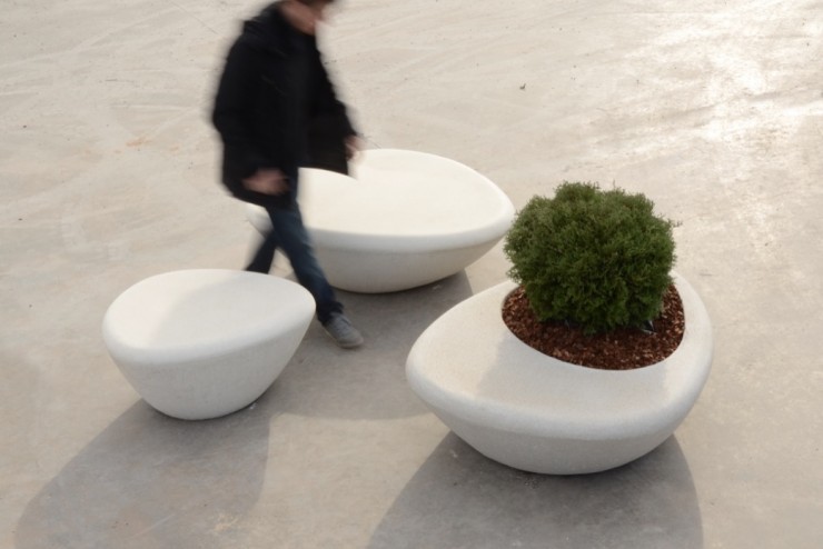 Supercell zitelementen en plantenbak Supercell zitelementen en plantenbak