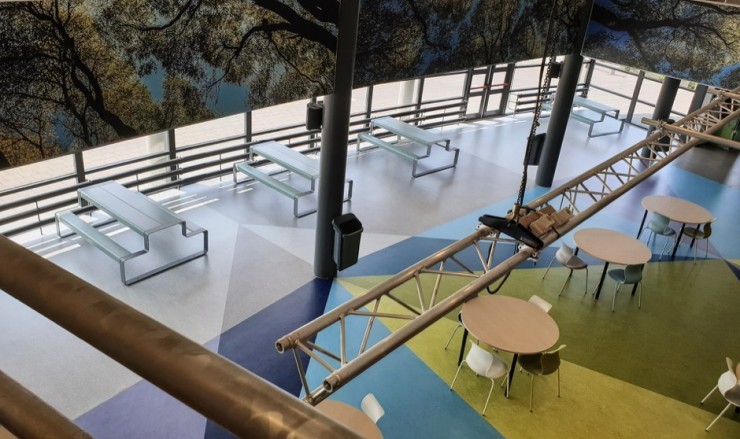 Outline picknicktafel voor de openbare binnenruimte Outline picknicktafel voor de openbare binnenruimte