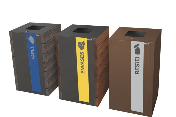 Afvalstation Valenencia - gescheiden afvalinzameling Afvalstation Valenencia - gescheiden afvalinzameling