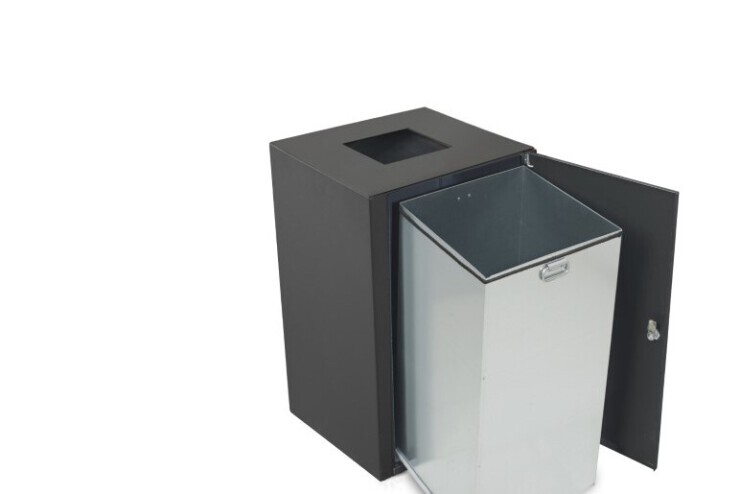 Valencia afvalbak - met bovenklep en metalen binnenemmer Valencia afvalbak - met bovenklep en metalen binnenemmer