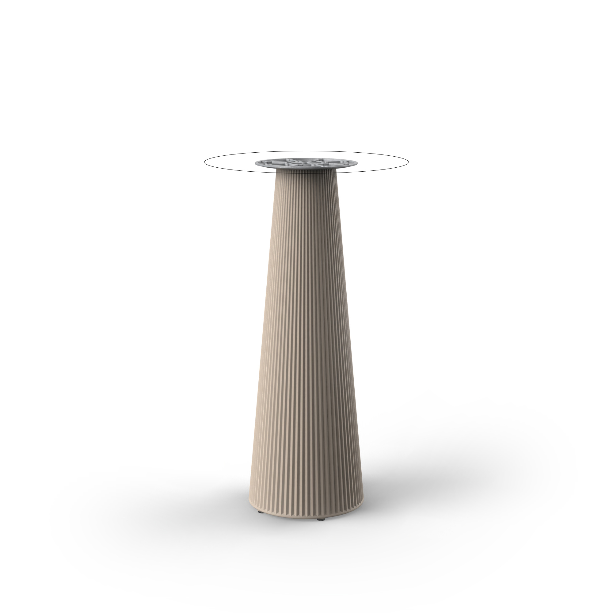 Gatsby tafel - Statafel ronde voet: Ø35x105 cm (3 formaten tafelbladen)