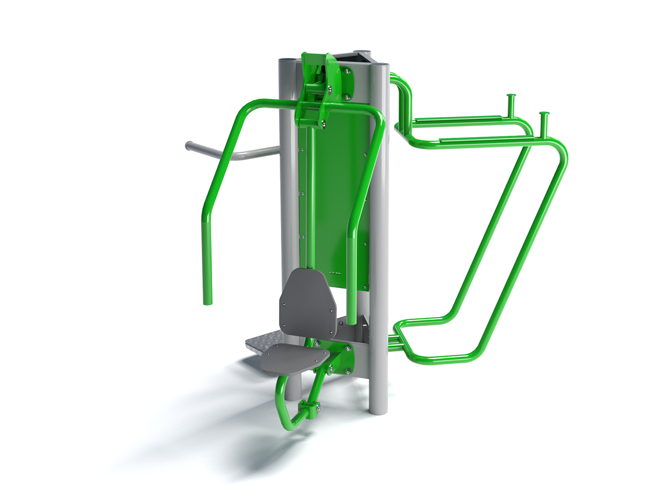 Buitenfitness - beenheffen, twister, zittende press Buitenfitness - beenheffen, twister, zittende press (3-6-10)