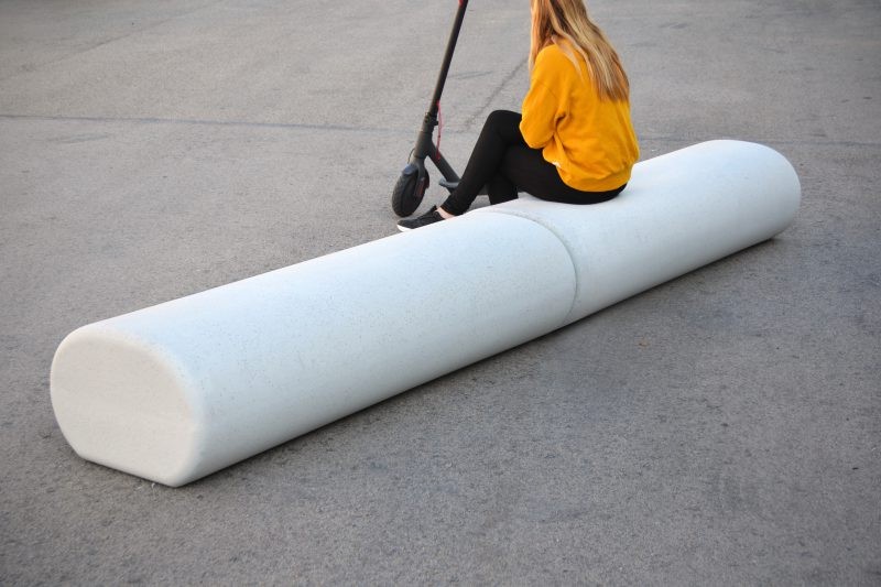 Cinnamon zitelement - rechtlijnige beton bank Cinnamon zitelement - rechtlijnige beton bank