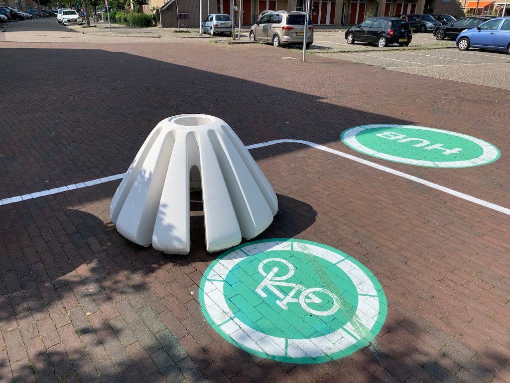 Jello fietsenstandaard voor de moderne stedelijke ruimte