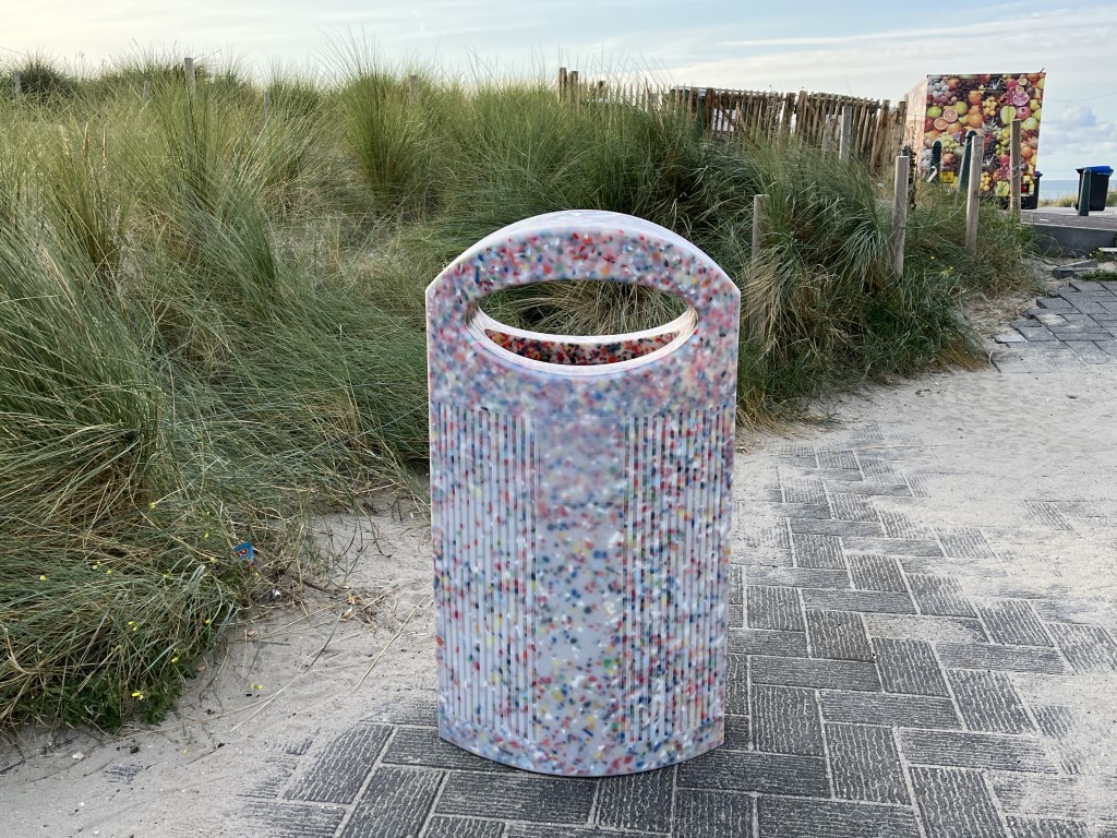 Ibiza Afvalbak - Eco Ocean - gemaakt van zwerfafval uit de zee
