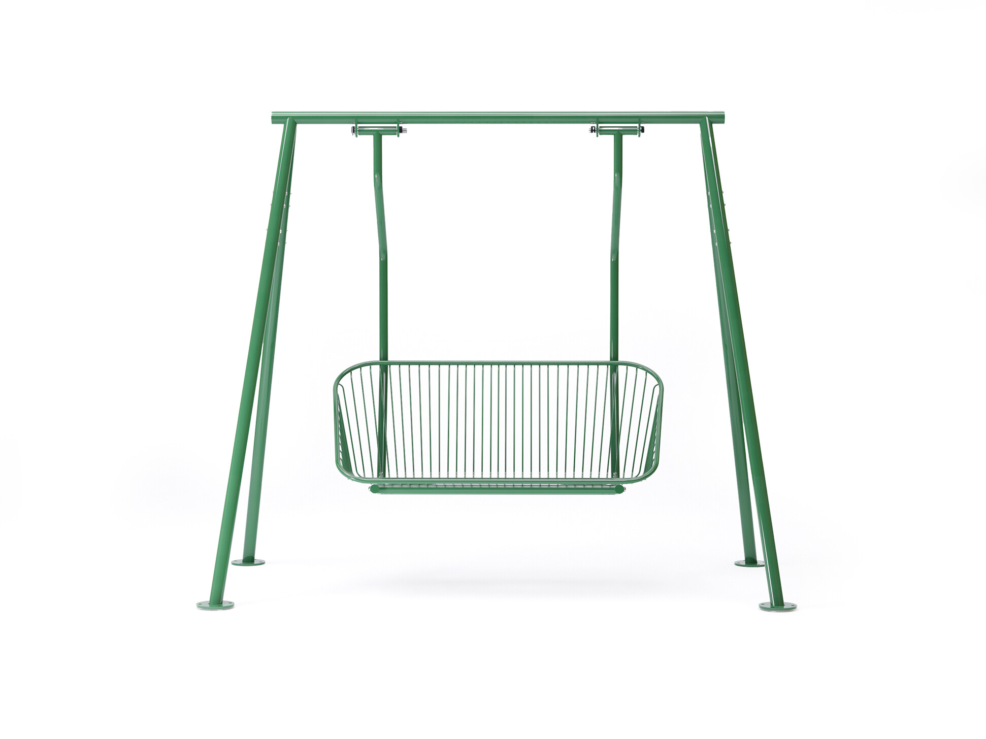 Korg swing sofa - KORG meubelserie - stoelen - modulaire banken - koffietafel - draadstaal - schommelbank - onderhoudsvrij - openbare ruimte - daktuinen - dakterrassen - parken - openbare ruimte