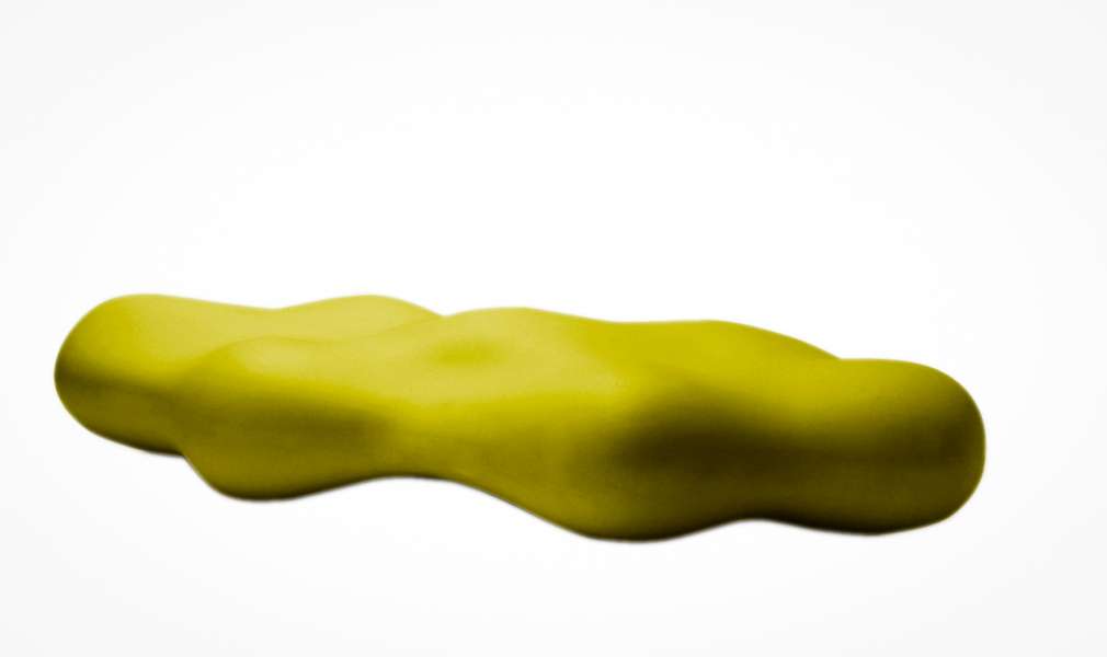 Lava bank in de vorm van een wolk - geel / groen