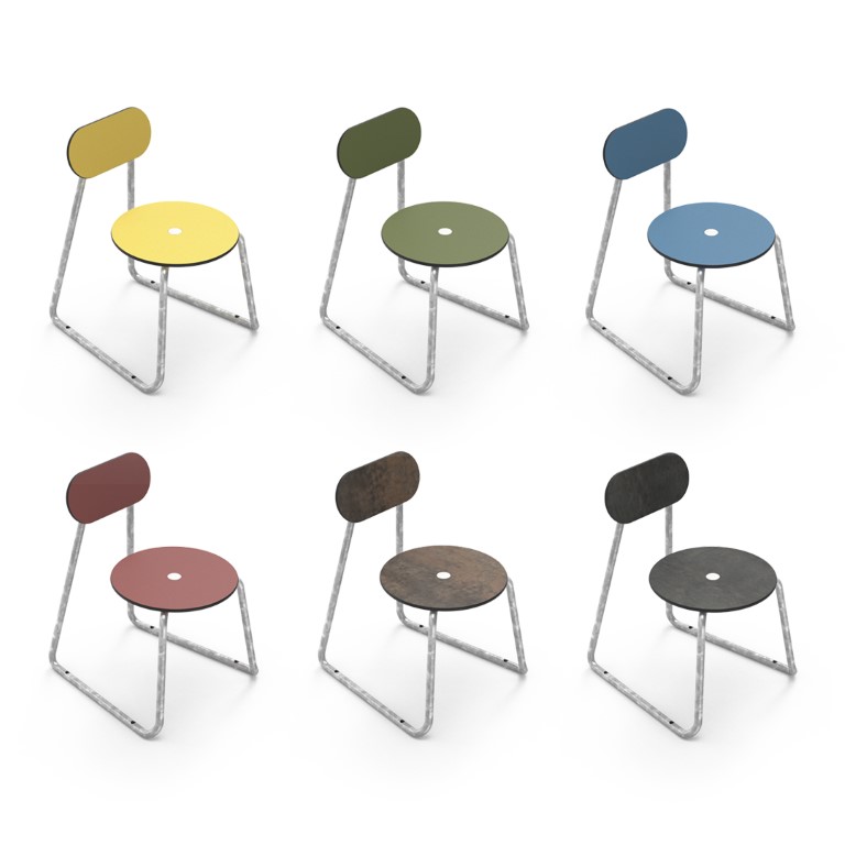 De Plateau City Chair verkrijgbaar in 6 kleuren