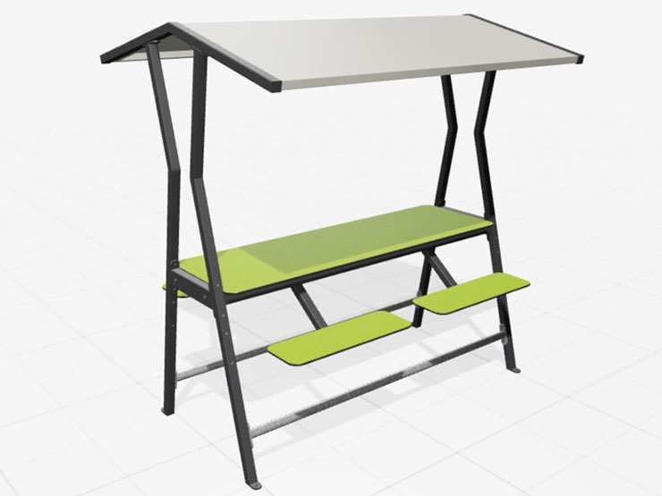 Roofus - Keuze uit verschillende opstellingen die variëren in tafelhoogte en type zitplaats