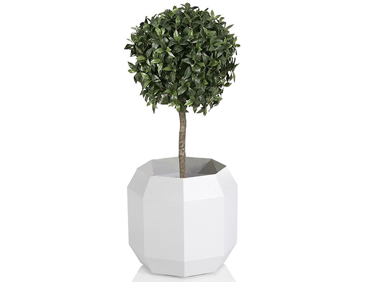 Solaris plantenbak - bloembak -  gemaakt van verzinkt en gepoedercoat staal - 3 formaten - toegepast in kantoren, winkelcentra, ziekenhuizen, horeca