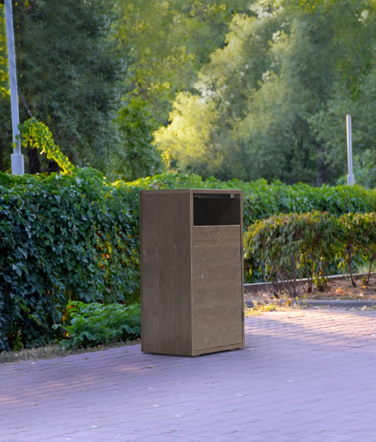 Tyrol recycle afvalbak voor de openbare buitenruimte
