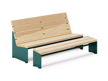 Basking Loungebank met Voetenbank