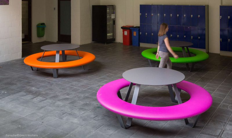 Buddy picknicktafel wordt veel toegepast op scholen, horeca en in kantines