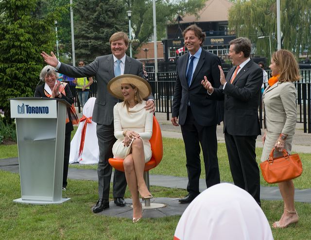 Toronto ziet er na het staatsbezoek van koning Willem-Alexander en koningin Maxima aan Canada een stuk fleuriger uit
