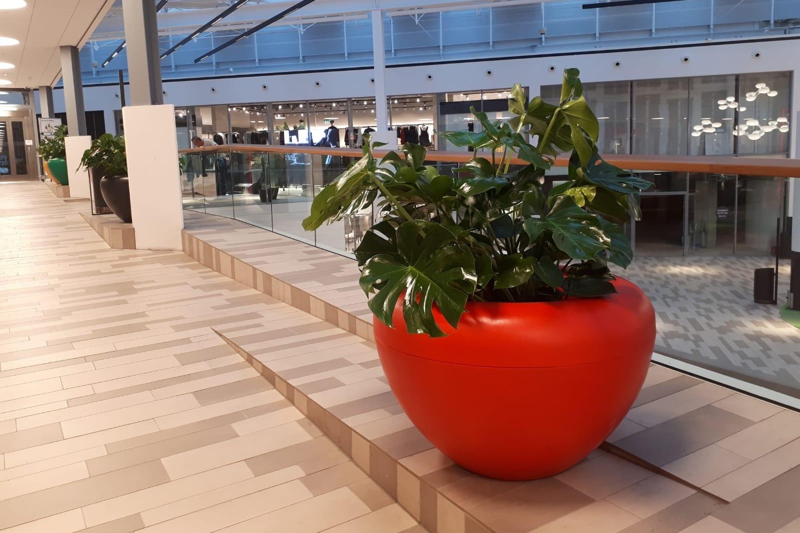 Scoop plantenbakken ook bloembak genoemd is geschikt voor planten bomen en bloemen de bak is rond en gemaakt van kunststof hij is geschikt voor binnen en buiten en dus als straatmeubilair ook op schoolplein of in kantine of kantoor te gebruiken ook als sc