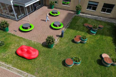 Een levendig nieuw schoolplein voor ROC Mondriaan Helenastraat