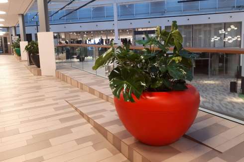 Scoop plantenbakken voor winkelcentrum de Oranjerie in Apeldoorn